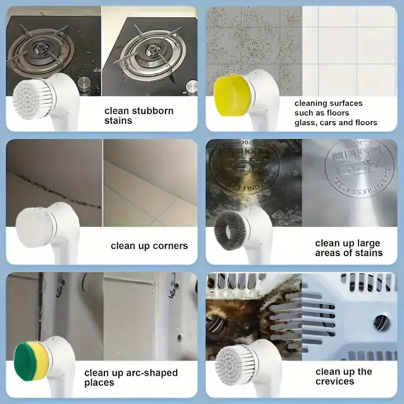 Escova Elétrica Multifuncional Recarregável: A Revolução da Limpeza