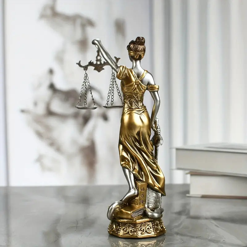 Estátua Elegante da Deusa Atena – Decoração de Cobre para Casa, Escritório e Escola
