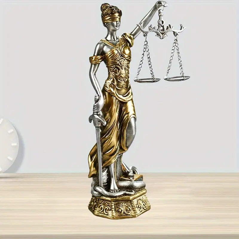 Estátua Elegante da Deusa Atena – Decoração de Cobre para Casa, Escritório e Escola
