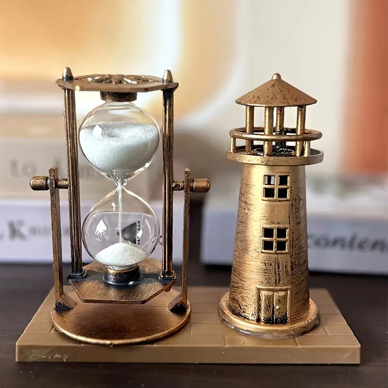 Ampulheta de Cobre Vintage – Elegância e Sofisticação para Seu Ambiente