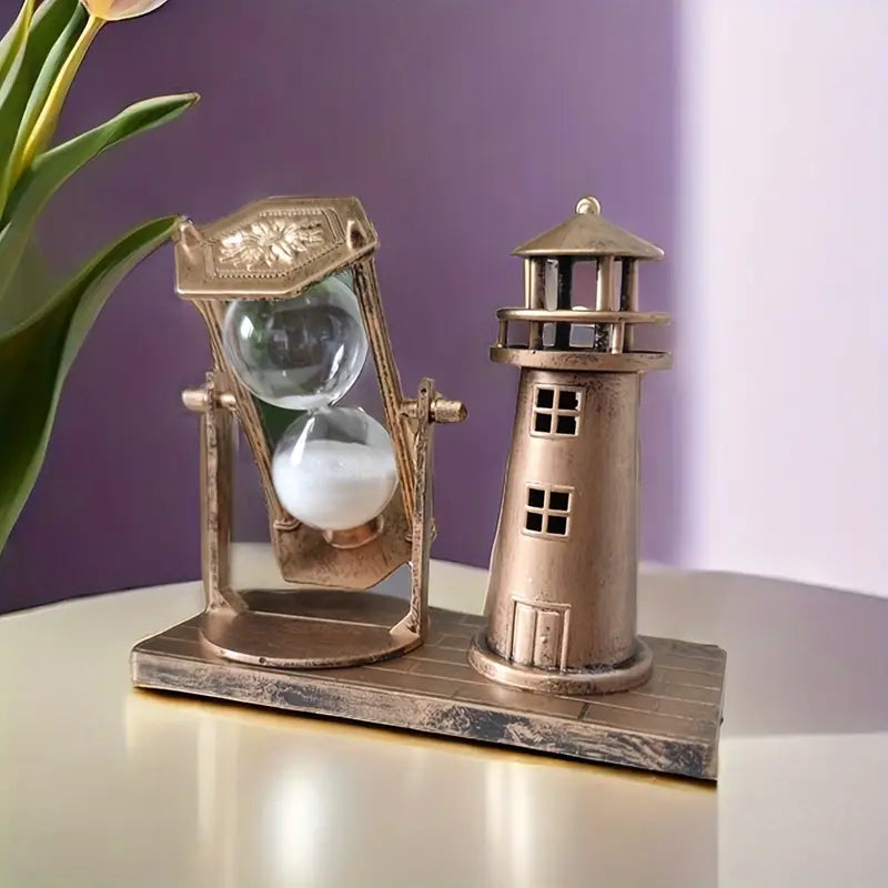 Ampulheta de Cobre Vintage – Elegância e Sofisticação para Seu Ambiente