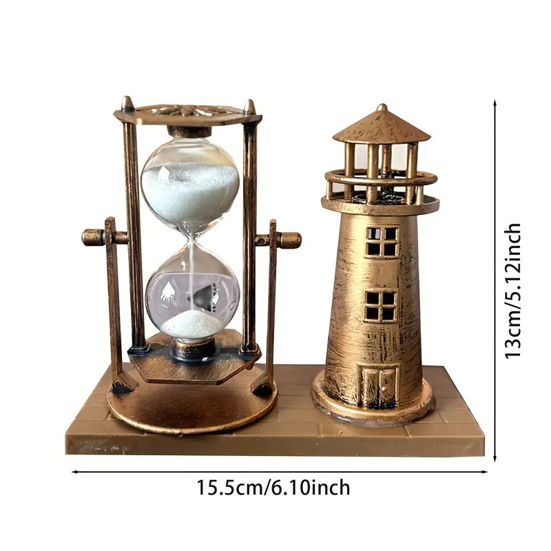 Ampulheta de Cobre Vintage – Elegância e Sofisticação para Seu Ambiente